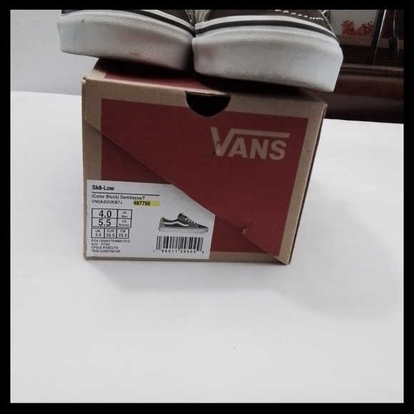 Vans Brown and Tan Sk8 Low. Size 5.5 Women And 4.0 Mens - Picture 7 of 12